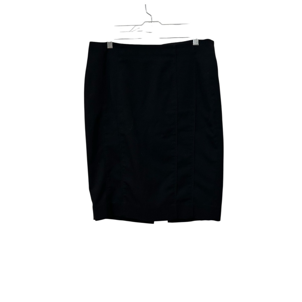 White House Black Market Classic Black Pencil Skirt Midi 10 very good condition